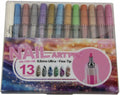 Guangna Metallic Nail-Art Set – 12 Kleuren + 1 Fixatie Stift (Soft Luxury Metallic)